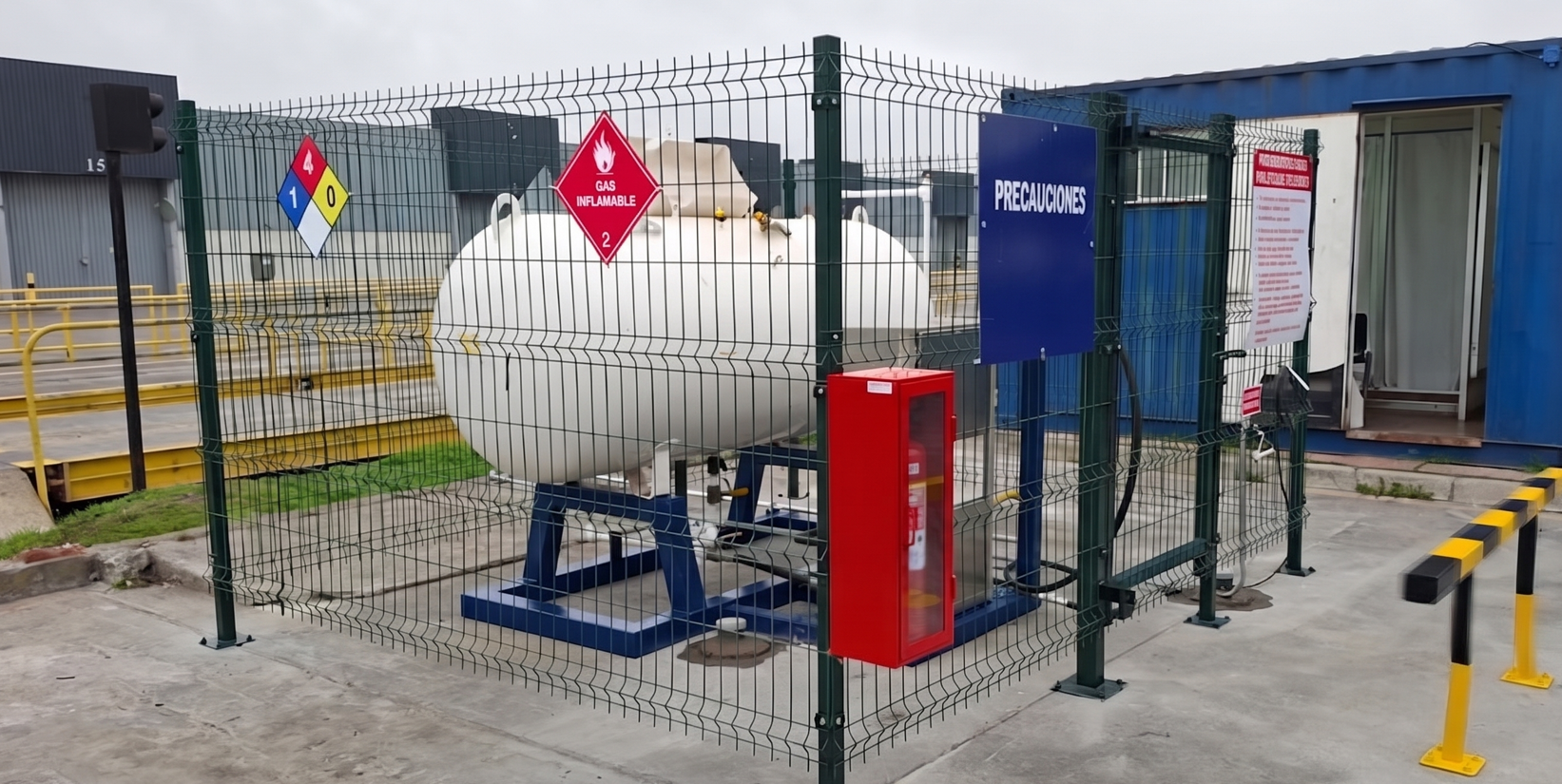 Instalación con cierre perimetral